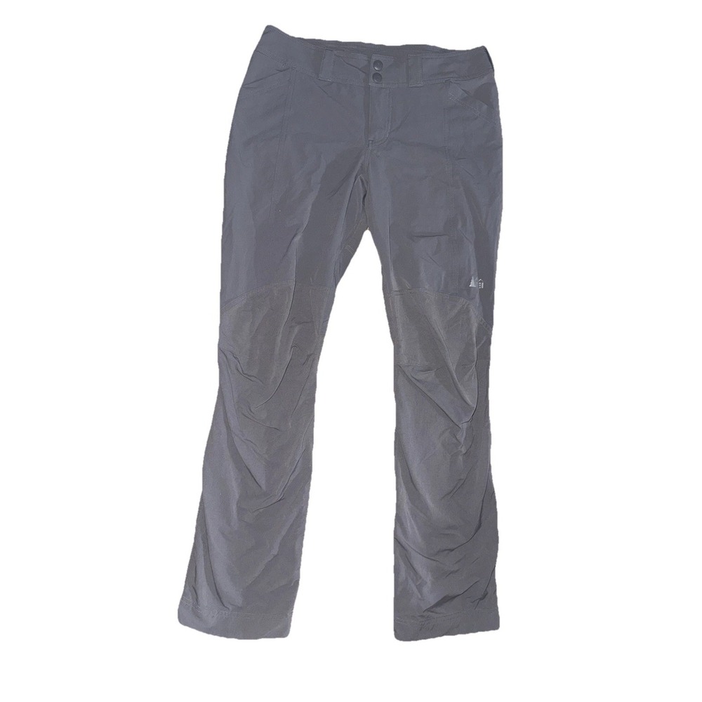REI Trail Gray Hiking Articulated Knees Outdoors Gorpcore Women's Pant Size 8